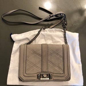 Gray Crossbody Bag